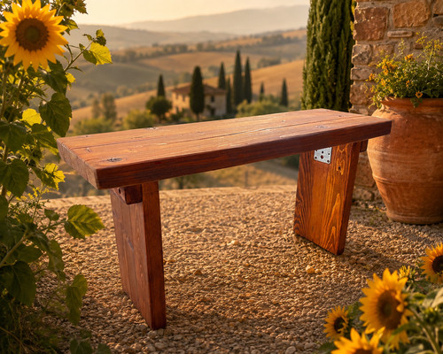Panca artigianale legno di - panca,