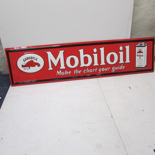 Insegna mobiloil metallo - insegna,