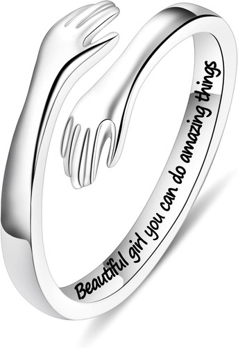 Anello abbraccio argento - anello,
