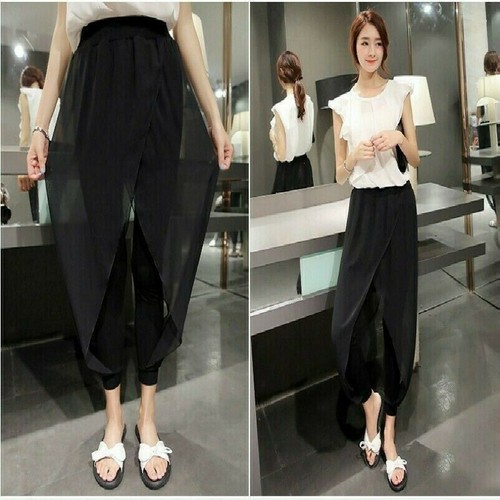 6xl donna chiffon pantaloni - s-6xl,