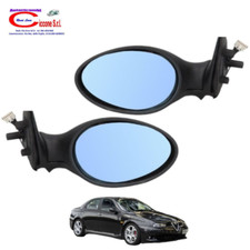 Coppia Specchi Specchietti Retrovisori Elettrici Neri Per Alfa Romeo 156