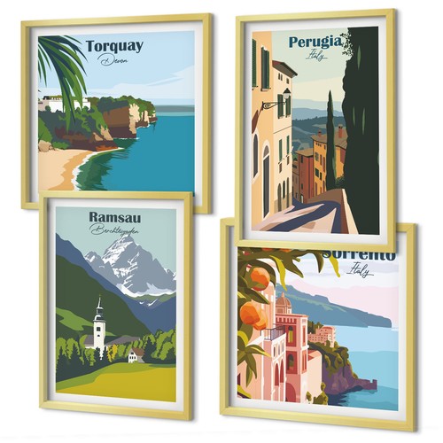 Framed wall art set modern - art,