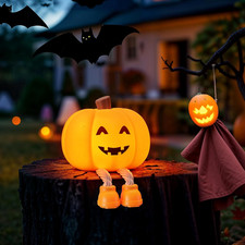 Halloween Decorazioni Luce Notturna Bambino Zucca Halloween Silicone Ricaricabil