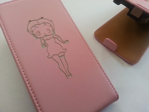 Custodia telefono flip rosa