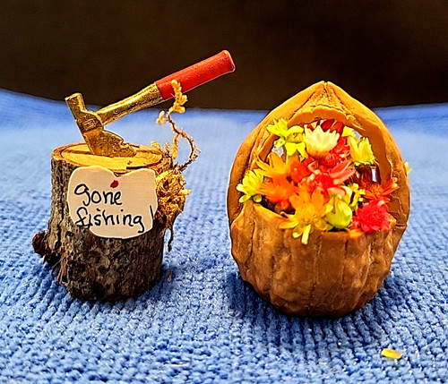 Cesto miniatura realizzato - cesto, in
