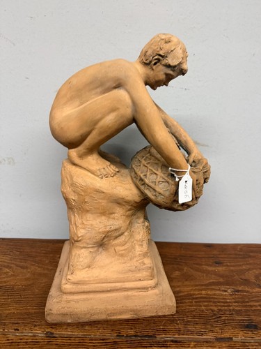 Antica scultura terracotta - scultura, in