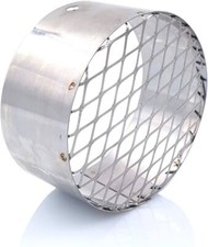 TERMINALE SCARICO FUMI STUFA PELLET LEGNA CALDAIA D 80 IN ACCIAIO INOX (15235)