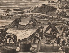 1705 Original Engraving Pond