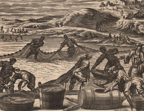 1705 gravure originale pêche - 1705,