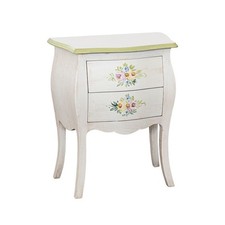 COMODINO BOMBATO IN LEGNO