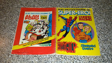 ALBUM SUPER EROI L'UOMO RAGNO I FANTASTICI QUATTRO CORNO 1976 COMPLETO M.BUONO