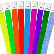Braccialetto ammissione Tyvek numero 100, 500, 1.000 per eventi - scegli il colore