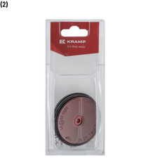 Catarifrangente rotondo rosso