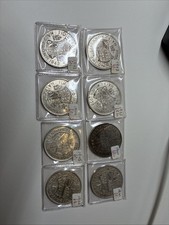 Mezza Corona Inglese Argento 0,500, 14,14 Grammi, 8 Monete Dal 1937 Al 1946