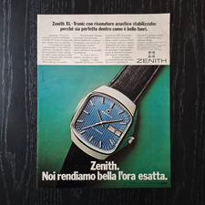 1973 Zenith XL-Tronic - Original AD Advertising 26x33 Pubblicità Vintage
