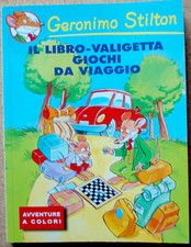 LIBRO Bambini Geronimo Stilton IL LIBRO VALIGETTA GIOCHI DA VIAGGIO Piemme 2005 