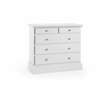 COMO'  CON 2  COMODINI   TRITTICO   LEGNO  BIANCO 