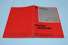 LIBRETTO USO E MANUTENZIONE AUTOBIANCHI BIANCHINA PANORAMICA 1968 OTTIMO