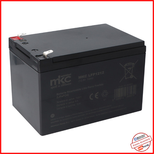 Batteria litio 12v 12ah - a,