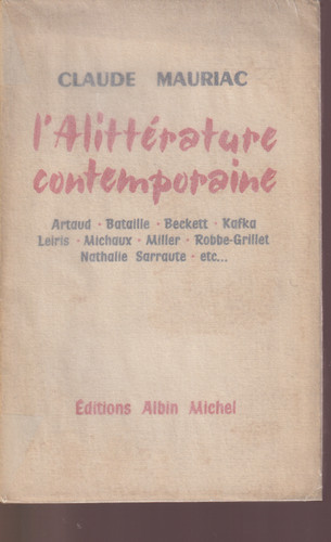 Claude mauriac antiletteratura - mauriac,