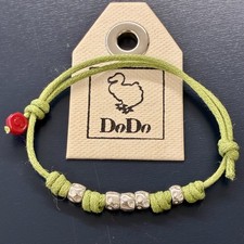 Dodo Pomellato Bracciale Verde Granelli Argento Sigillo Rosso 100Originale Unise