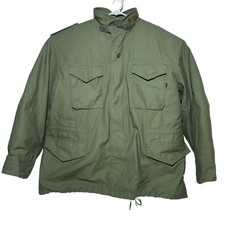 Giacca da campo Alpha Industries M-65 XL Reg OG107 verde con fodera Vietnam USGI EUC