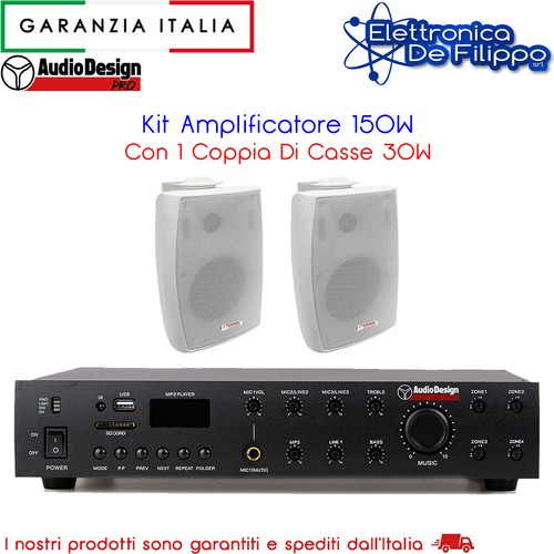 Kit amplificatore 150w con - amplificatore, 1