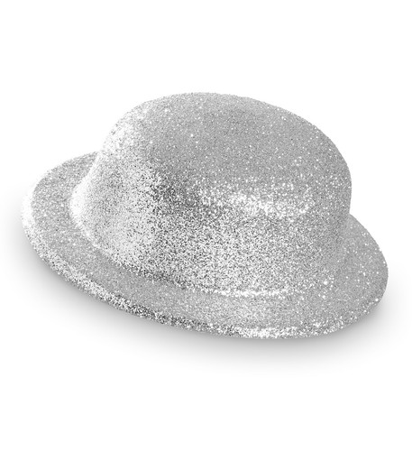 Bombetta glitterata argento - glitterata,