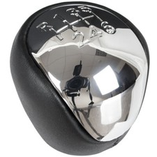 POMELLO LEVA DEL CAMBIO R+6 NERO-CROMO PER HYUNDAI ELANTRA i30 ix35 KIA CERATO