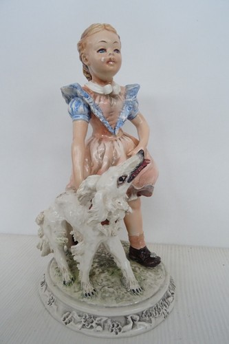 Statuina porcellana firmata - porcellana,