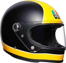 Casco Moto VINTAGE Agv X3000 SUPER AGV MATT BLACK YELLOW NERO GIALLO HELMET