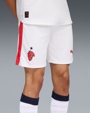  Ac Milan Puma Pantaloncini Calcio Football Shorts Bianco 2025 26 Away 
