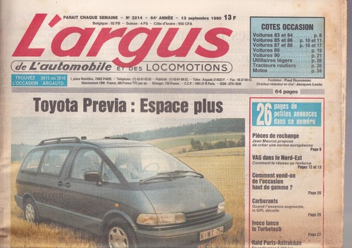 Argus 3214 toyota - l'argus,