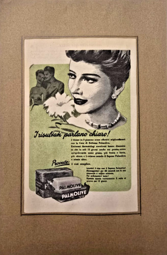 Pagina pubblicitaria anni 50 - anni, '50