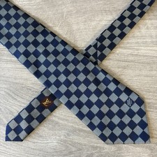 Cravatta Louis Vuitton LV blu