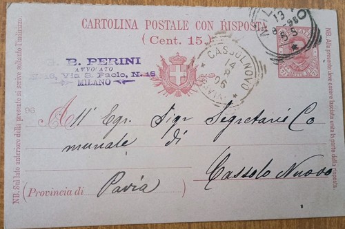Cartolina viaggiata milano - viaggiata,