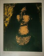 Domenico Cantatore, litografia 50x70 anni '70. numerata e firmata a matita 