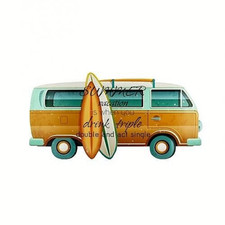 TARGA METALLO FURGONE VOLKSWAGEN INSEGNA STILE VINTAGE BAR COCKTAIL CM. 60 x 30