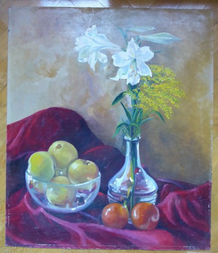 Vecchio quadro olio dipinto - quadro,