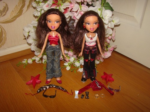 Bratz dolls twiins tess nona - dolls, &