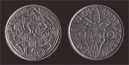 Vaticano lire 1975 ivb - lire, anno