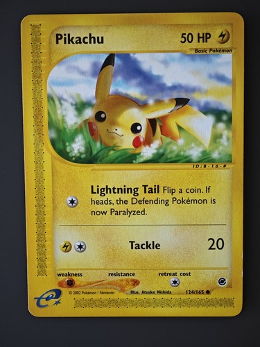 Pokémon tcg pikachu 124 165 - pokémon,