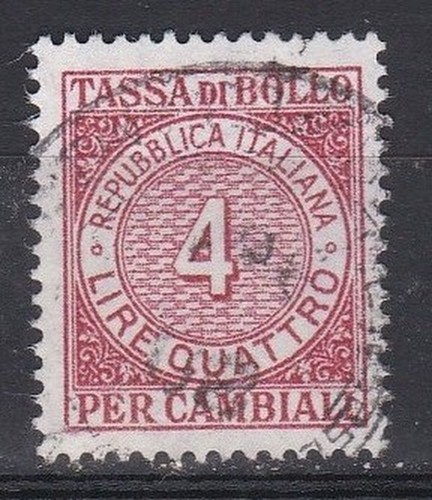 Italia 1956 marca da bollo - italia,