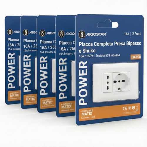 Aigostar placca completa presa - placca,
