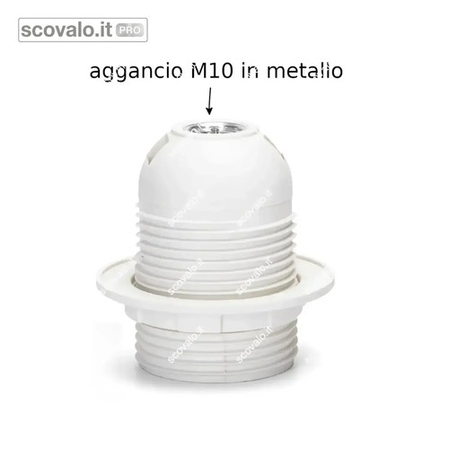 Portalampada e27 bianco - portalampada,