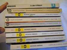 SIMENON MAIGRET lotto 9 libri vari titoli in foto Mondadori