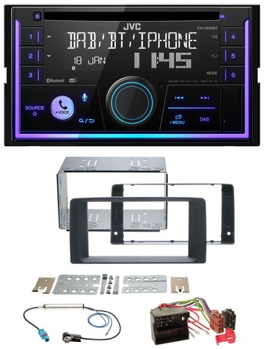 Jvc mp3 usb 2din dab - jvc, bluetooth