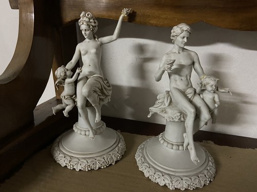Coppia statue marmo - in,