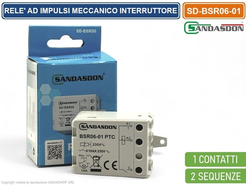 Relè impulsi meccanico - impulsi, 10a