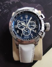 OROLOGIO NAUTICA YACHT CLUB WR 200 MT. CINTURINO BIANCO USATO